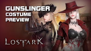 Lost Ark  Gunslinger Costume Preview  PC  F2P  KR [upl. by Nnylsia320]