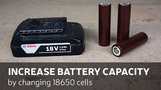 DIY Increase Battery Capacity By Changing 18650 Cells [upl. by Riggs]