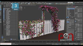 3ds Max Procedural Vines [upl. by Eydie]