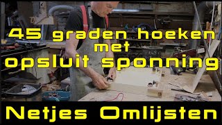 Timmertip 1494 Omlijsting met sponning maken [upl. by Alhsa]