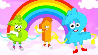 Rainbow Colors Song Kids Learning Videos  More Nursery Rhymes [upl. by Roselle]