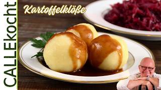 Kartoffelklöße einfach selber machen und kochen  So gehts richtig Rezept [upl. by Ellehcim]