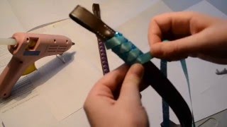 How to Make Diamond Braided Ribbon Browbands [upl. by Aliuqat]