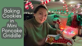 Car Camping Baking Cookies in Pancake Griddle suvcamper [upl. by Hareema]