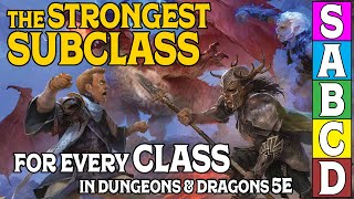 The Strongest Subclasses for Every Class in Dungeons and Dragons 5e [upl. by Ellehcil]