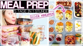 MEAL PREP für 5 Tage  Clever ABNEHMEN  schnelle Rezepte  Just Spices [upl. by Bandeen447]