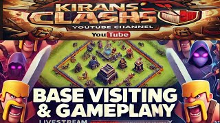 Clash of clans live Base Visiting gameplay 🔴clashofclanscocshortsytsupercell KiRansclashing [upl. by Hasan789]