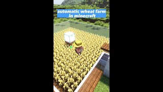 Minecraft Automatic WHEAT Farm  shorts minecraft [upl. by Safire577]