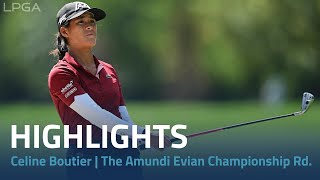 Celine Boutier Highlights  The Amundi Evian Championship Round 4 [upl. by Searby]