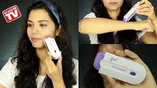 YES Finishing Touch Hair Remover Demo amp Review  omnistyles [upl. by Darla244]