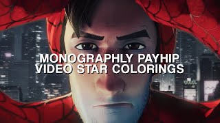 MONOGRAPHLY’S PAYHIP  VIDEO STAR COLORINGS 8 [upl. by Baynebridge345]