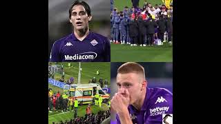 Inter Milan vs Fiorentina match postponed because player Edoardo Bove suffered a stroke [upl. by Odraode]