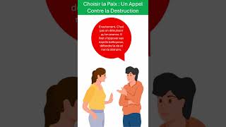 Choisir la Paix  dialogue frenchforbeginners frenchlanguagelearner frenchlanguage [upl. by Ojybbob]