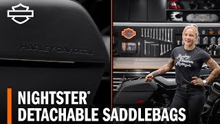 HarleyDavidson Nightster Detachable Saddlebags Overview [upl. by Lynda]