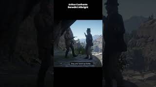 Arthur Confronts Benedict Allbright  RDR2 arthurmorgan rdr2 reddeadredmption2 shorts [upl. by Zetra]