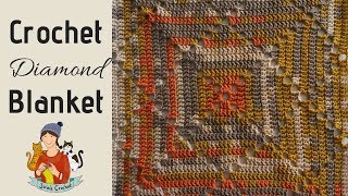 Crochet Diamond Blanket [upl. by Adnicaj]