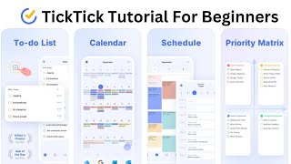 TickTick Tutorial For Beginners  Quick Start Guide [upl. by Woodcock302]