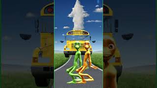 Dame to Cosita Alien 👽Dance Vs train Driver Fight😁😝😄🤣shorts funny shortsvideo [upl. by Ahsenat]