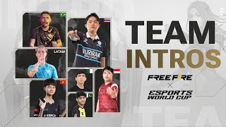 Clash of Titans  Esports World Cup Free Fire Team Intros [upl. by Gaves]