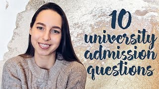 How to pass university admission interview  10 questions [upl. by Deuno8]