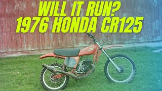 WILL IT RUN  1976 Honda Elsinore CR125  Sitting 20 Years  VINTAGE Motocross Bike [upl. by Nwahsal]