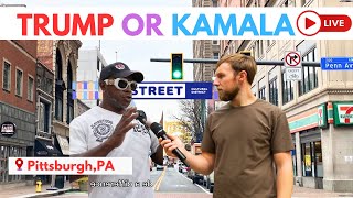 Live in Pennsylvania Asking People Who Theyre Voting For [upl. by Maillil906]