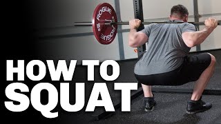 How To Squat with Perfect Form  Simple StepByStep Set Up amp Technique Demo [upl. by Alak38]