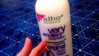 Alba Botanica Original Very Emollient Body LotionCRUELTY FREE [upl. by Huberman626]