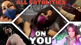 All Fatalities Performed on YOU First Person Camera Mod  Mortal Kombat 1 [upl. by Leede]