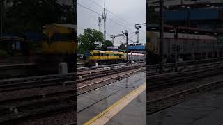 Kalka Shatabdi shunting on PF 1 at NDLS  WAP 7⚡️ will take charge from here onwards kalka wap7 [upl. by Pilloff]