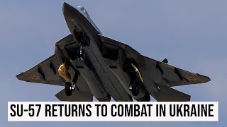 RuAF deploys ‘upgraded’ Su57s Felon in Battlefield [upl. by Owiat870]