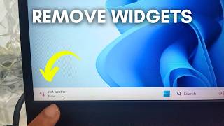 Disable widgets windows 11  windows 11 remove widgets from taskbar [upl. by Magee617]