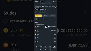 GUIA RAPIDA comprar USDT en binance con Fiat  pesos Colombianos a USDT dolar digital [upl. by Rainie834]