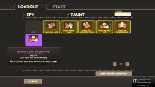 Team Fortress 2 Unusual High Five Taunt world first unusual taunt [upl. by Sitelc]