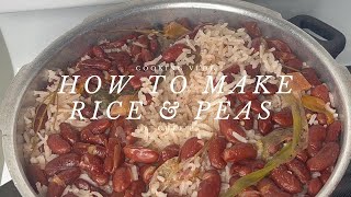 JAMAICAN STYLE RICE amp PEAS  CHEF P [upl. by Eidnil]