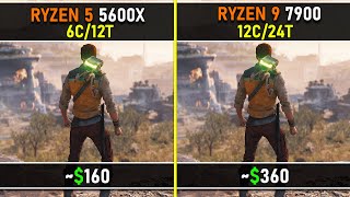 Ryzen 5 5600X vs Ryzen 9 7900  10 CPU Intensive Games Tested  How Much Performance Can You Gain [upl. by Dollar589]