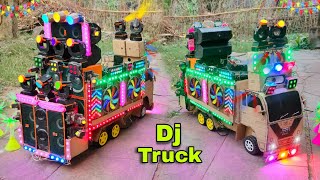 Mini Dj Truck loading AtNew Home by cardboard making dj truck and light dj toy eicher dj big Dj Sr [upl. by Mannuela]