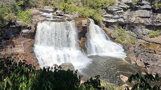 Blackwater Falls State Park on a beautiful day hiking nature video [upl. by Norvol388]