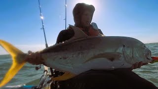 Kayak Fishing Two Miles Into The Ocean For Giants [upl. by Nevada801]