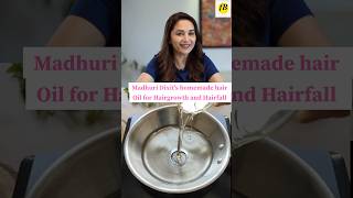 Madhuri Dixits Hair oil for Hairgrowth and Hairfall shorts hairoilsforgrowth hairfall [upl. by Aleik]