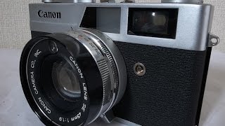 CANON CANONET QL19 with CANON LENS SE 45mm F19 [upl. by Artaed]