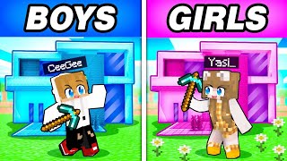 I Cheated in a BOY vs GIRL Minecraft Build Battle  Tagalog [upl. by Emoryt]