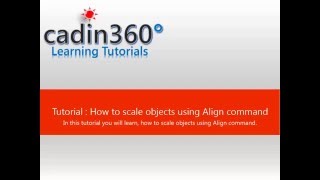 How to Scale objects using AutoCAD Align command [upl. by Dredi]