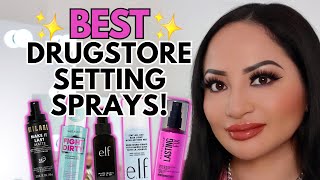 BEST DRUGSTORE MAKEUP SETTING SPRAYS for OILY SKIN Makeup Stays MATTE All Day  Kirsty Lo [upl. by Alguire886]