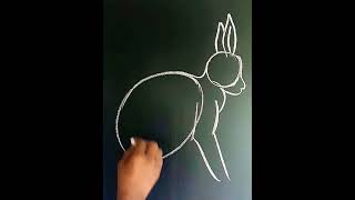 খরগোশ আঁকার সহজ পদ্ধতি Rabbit Drawingviralvideoviralshortsviralyoutubeshortsyoutubeviral [upl. by Anaiv]