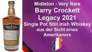 Barry Crockett Legacy 2021 Midleton Very Rare Single Pot Still Irish Whiskey Verkostung WhiskyJason [upl. by Initof527]