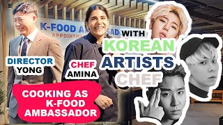 Joining Korean Artists Chef Amina Cooking Class As a Kfood Ambassador [upl. by Esirec925]