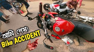 Bike Accident RTR 4V 160 Mawa Express Way [upl. by Christianna559]