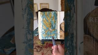 a satisfying olive green and yellow ochre palette knife painting [upl. by Suirrad]