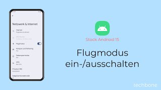 Flugmodus einschalten oder ausschalten Android 15 [upl. by Aisenet]